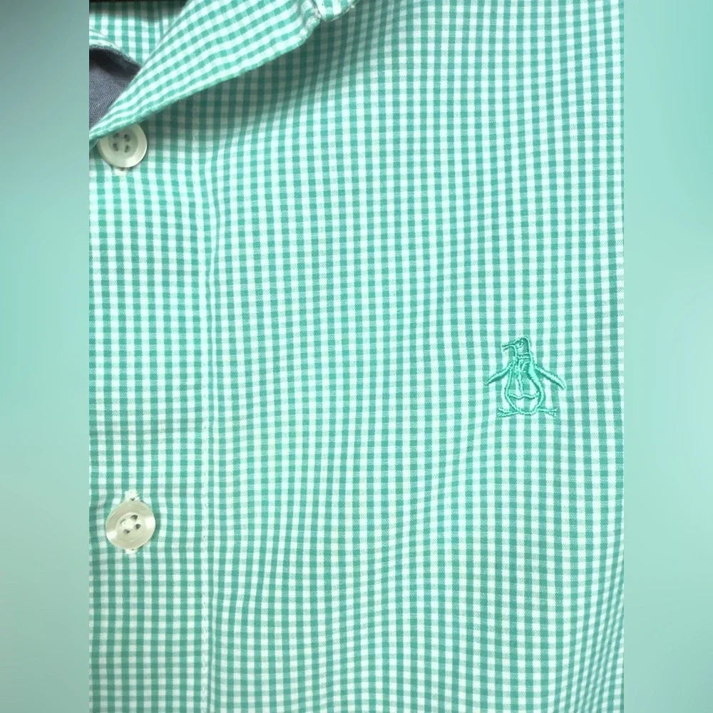 Original Penguin by Munsingwear Plaid Long Sleeve Men’s Dress Shirt, Small - Picture 5 of 8